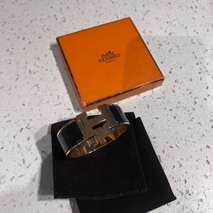 PM Hermes bracelet rose gold and black